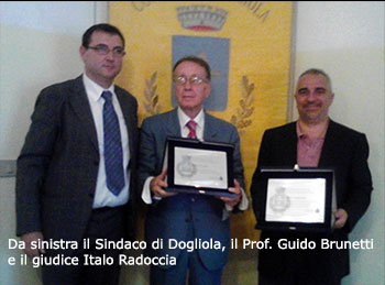 Il Sindaco di Dogliola, il Prof. Guido Brunetti e il giudice Italo Radoccia