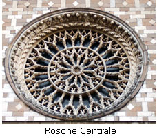 Rosone centrale della Basilica di Collemaggio all’Aquila