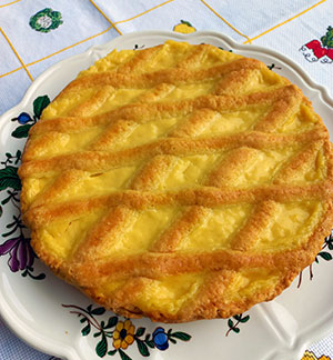 Crostata con crema al limone e Philadelphia con yogurt alla greca