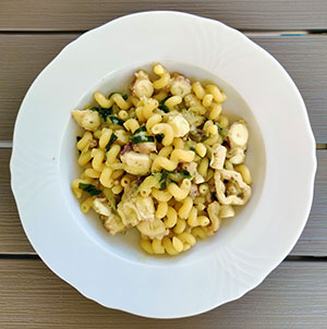 Fusilli al polpo e salvia