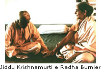 Jiddu Krishnamurti e Radha Burnier